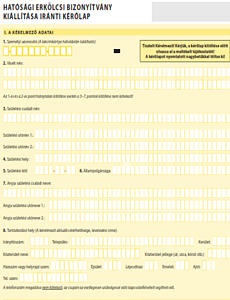 Certificado Ministerio Justicia, Hungria